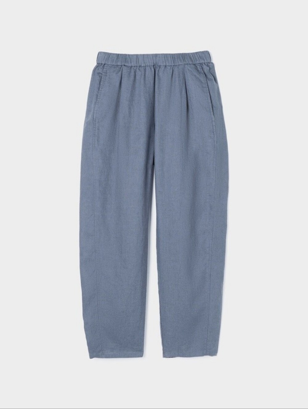 EILEEN FISHER Linen Lantern Pants Ankle Délavé Chambray Blue Wide XL - Picture 9 of 10